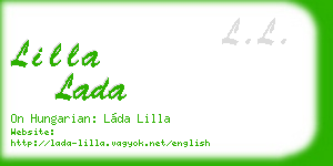 lilla lada business card